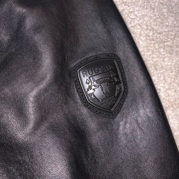 Rudsak Trench Coat with leather sleeves - Picture 3 of 4